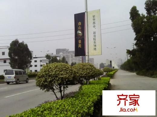 南山豪苑實(shí)景圖前面道路情況（2009-12-10）