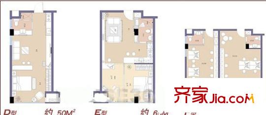 民警宿舍大樓（長安） 1室 戶型圖