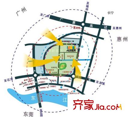 水岸香洲區(qū)位圖