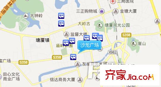 沙龍廣場(chǎng)交通圖 