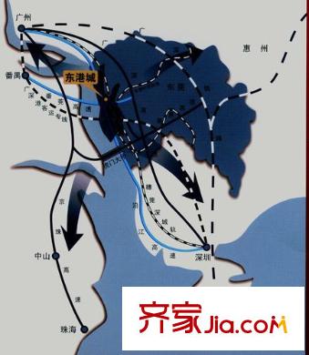 沙田東港城上郡交通圖 