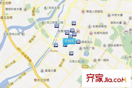 松柏苑交通圖 