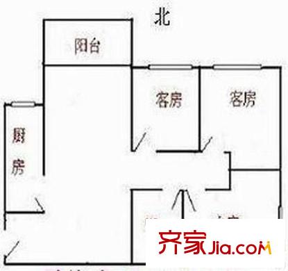 南光小區(qū) 3室 戶型圖
