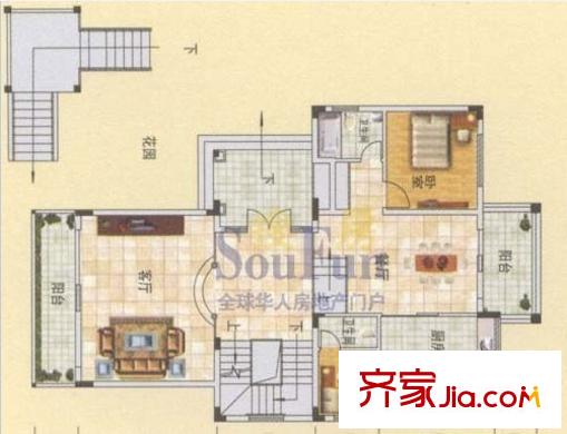 南國(guó)水鄉(xiāng)住宅 7室　戶(hù)型圖