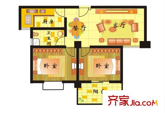 南城東港樓2室2廳1衛(wèi)