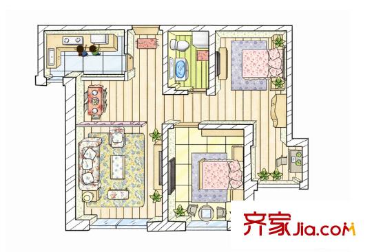 南城東港樓2室2廳1衛(wèi)
