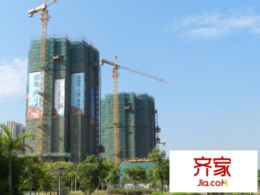 坪山招商花園城外景圖小區(qū)工地進(jìn)展（2013-11-23）