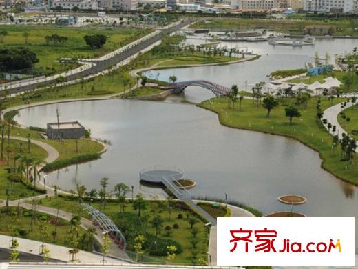 坪山招商花園城配套圖23萬(wàn)平方米中心公園