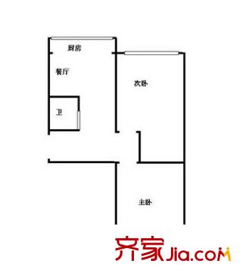 豪苑花園2室1廳1衛(wèi)