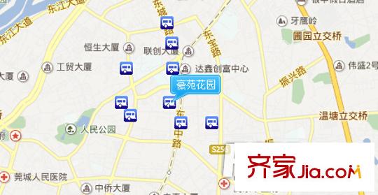 豪苑花園交通圖   