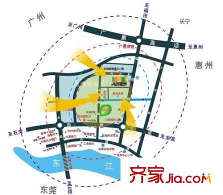 水岸香洲區(qū)位圖