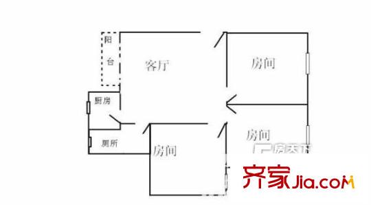 汽配宿舍樓 3室1廳1衛(wèi)