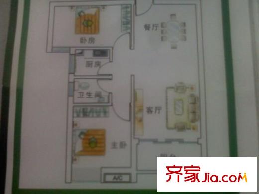 虎門天河城 1室 戶型圖