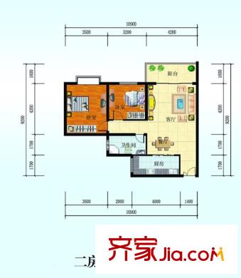 南峰花園 2室2廳1衛(wèi)
