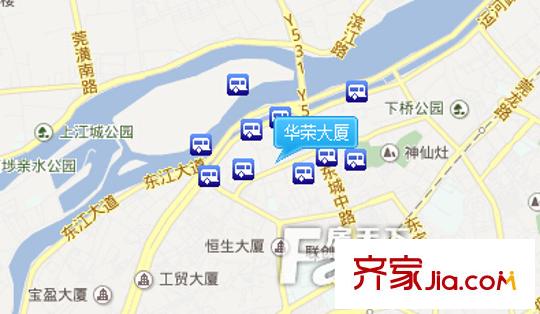 華榮大廈交通圖 