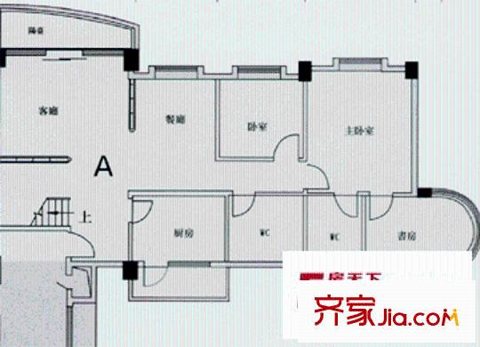 華榮大廈 3室戶型圖