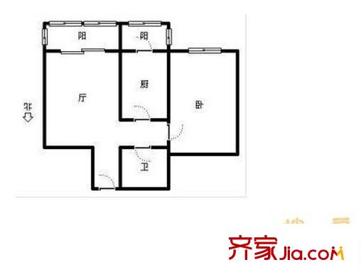 富康樓戶型圖戶型5 3室2廳2衛(wèi)1廚