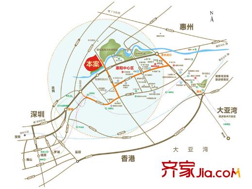 保利?陽光城區(qū)位圖
