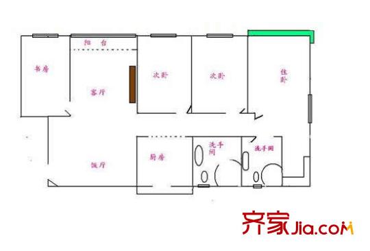 豪峰大廈 戶型4室
