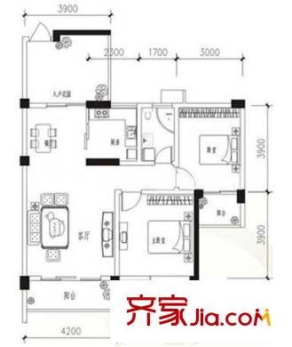 豬屎園 2室2廳1衛(wèi)