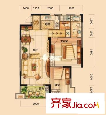 正龍豪園 5室 戶型圖