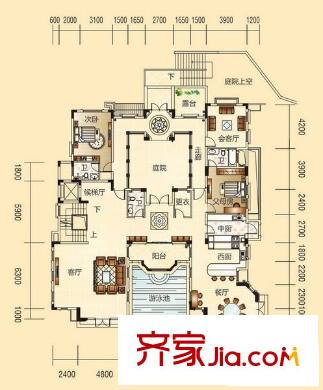 樟木頭綠茵山莊 7室 戶型圖