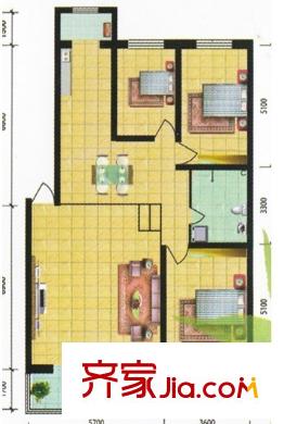 和盛樓 3室 戶型圖
