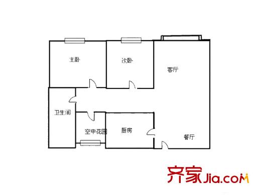 虎門北柵私宅戶型圖私宅 2室 戶型圖 2室2廳1衛(wèi)1廚