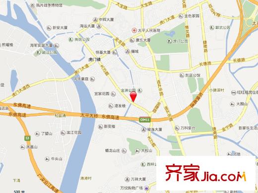 虎門金洲私宅交通圖東莞  