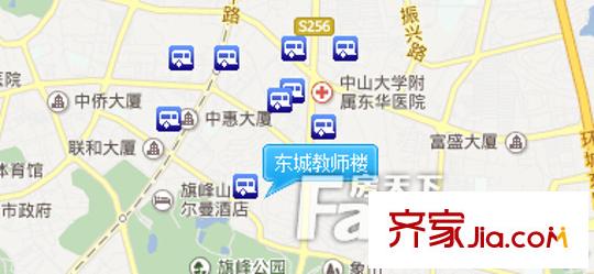 東城教師樓交通圖 
