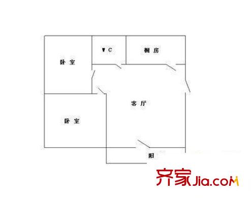樟村私宅 2室 戶型圖