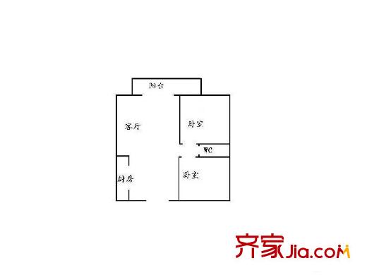 虎門北柵私宅戶型圖私宅 2室 戶型圖 2室1廳1衛(wèi)1廚