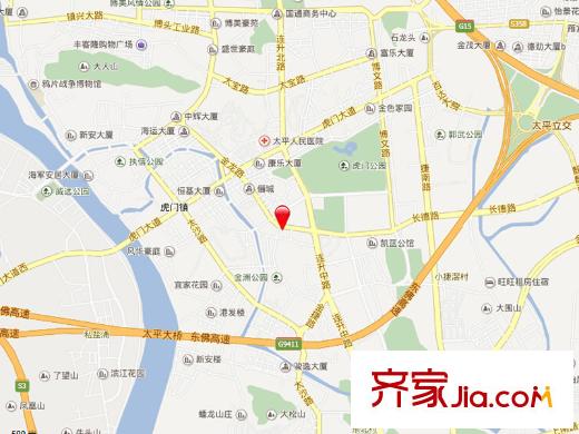 虎門北柵私宅交通圖東莞  