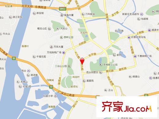 虎門南柵私宅交通圖東莞  