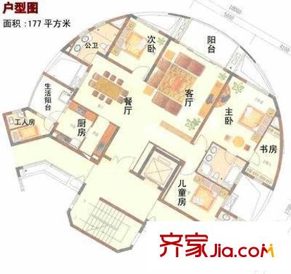 美地芳鄰 4室 戶型圖