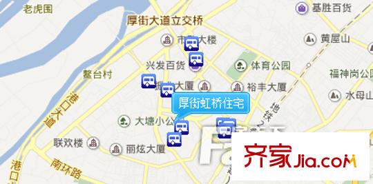 厚街虹橋住宅交通圖 