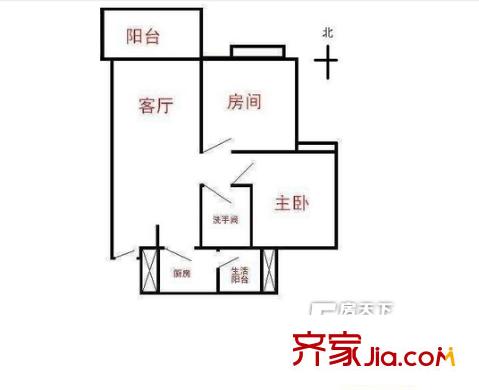 金碧苑 2室　戶型圖