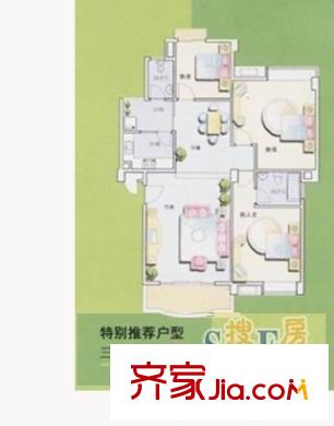 美地芳鄰 3室 戶型圖