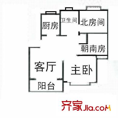 美地芳鄰戶型圖戶型 2室2廳 2室2廳2衛(wèi)1廚