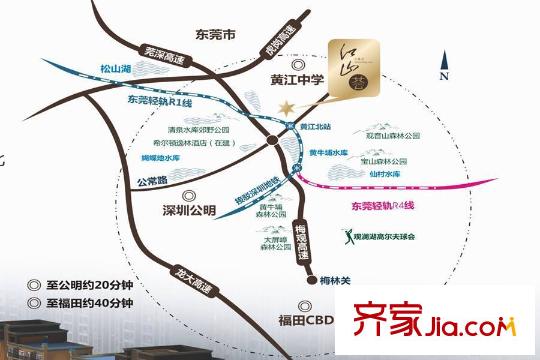 花樣年江山薈交通圖