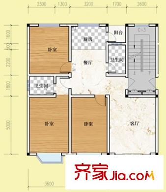 龍鳳花園 3室2廳2衛(wèi)