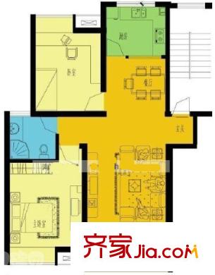 聯(lián)盛樓 2室 戶型圖