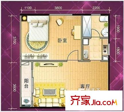 金蘋果公寓 戶型圖