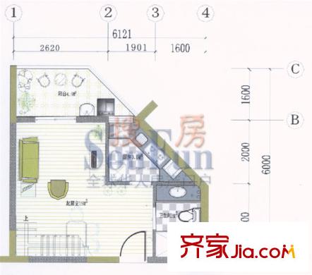 金升國際公寓   戶型圖