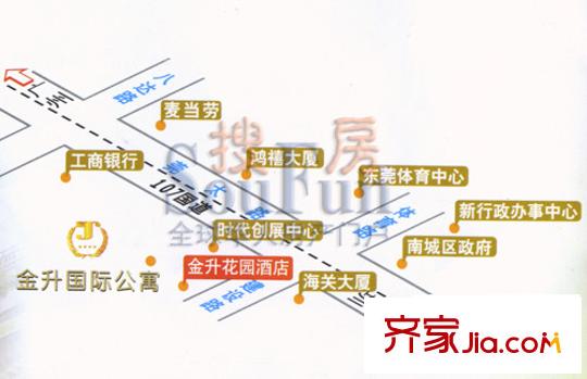 金升國(guó)際公寓交通圖