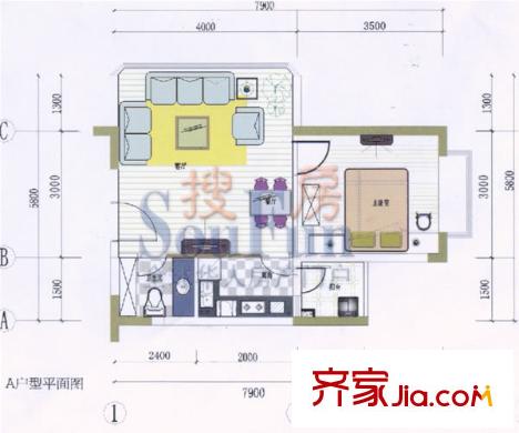 金升國際公寓   戶型圖