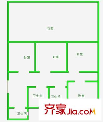 金薇花園 4室 戶型圖