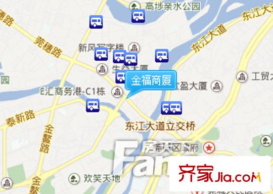 金福商廈交通圖 