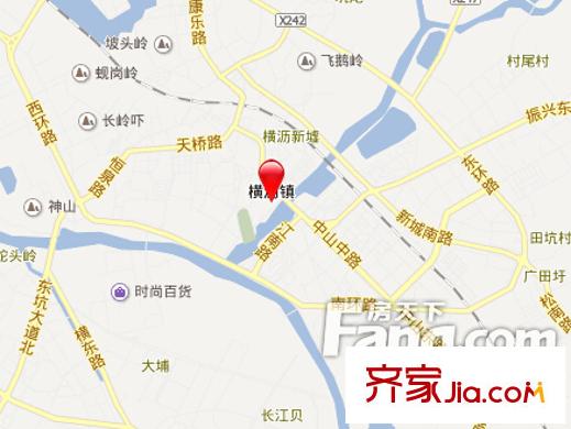 橫瀝職教城交通圖東莞 橫瀝住宅 