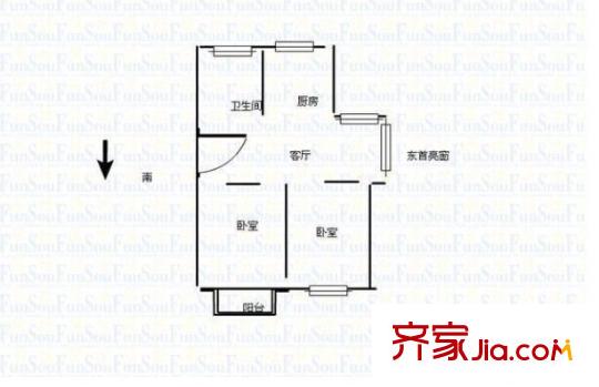 蓓蕾苑大廈戶型圖戶型3 